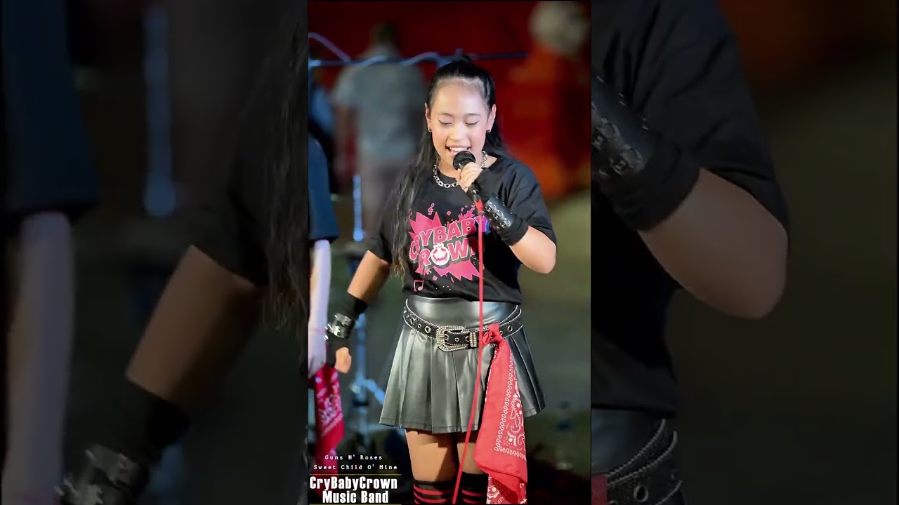 เพลง“Sweet Child O’Mine-Guns N’ Roses #วงดนตรี #นักร้องนำ#มีนนี่#coversong #crybabycrown #mbk
