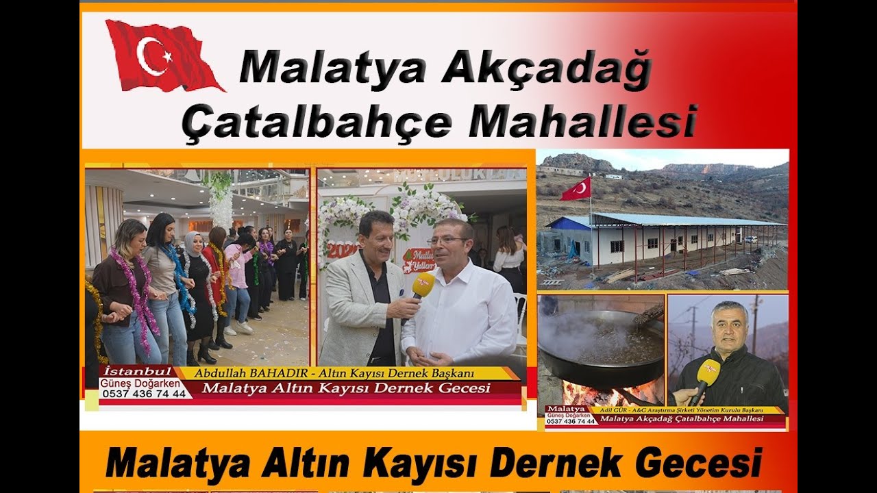 Malatya Çatalbahçe Köyü ve Altın Kayısı Dernek Gecesi 2026