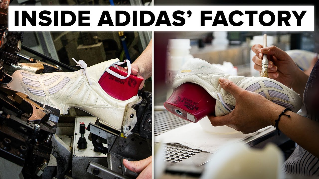 На фабрике по производству обуви Adidas, где ботинки изготавливаются ВРУЧНУЮ