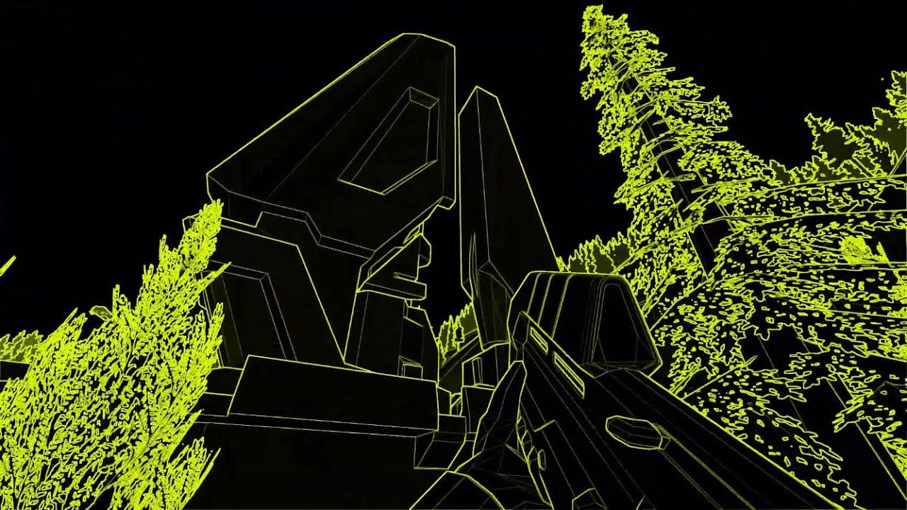 Halo CE Wireframe - Halo Level