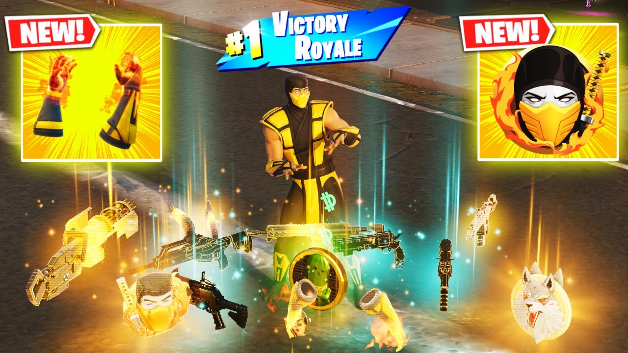 SCORPION vs SCORPION'S KOMBAT KIT MYTHIC! NEW 3 MEDALLIONS & MYTHIC’S CHALLENGE (FORTNITE Chapter6)