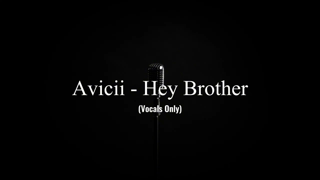 Avicii - Hey Brother (Acapella/Vocals Only)