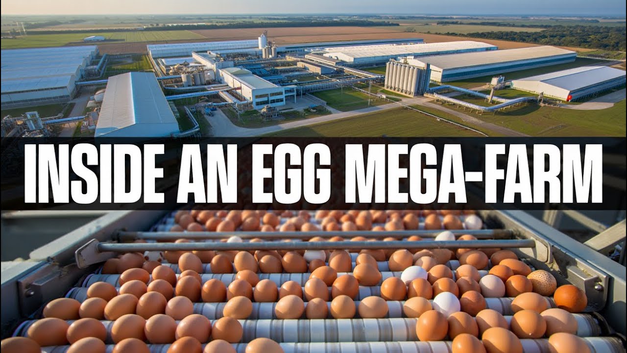 Millions of Eggs a Day Inside an Egg Mega-Farm