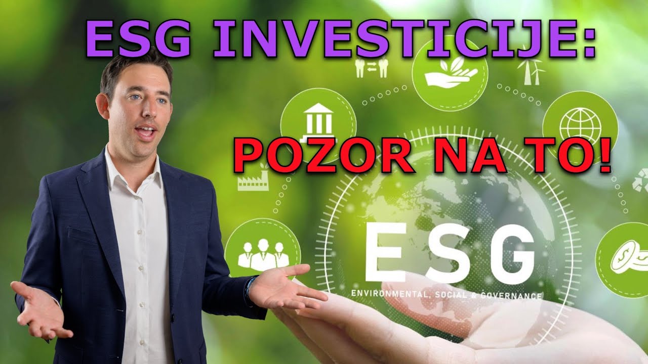 ESG so vedno bolj znane in se vlagatelji večkrat odločajo za družbeno odgovorno investiranje