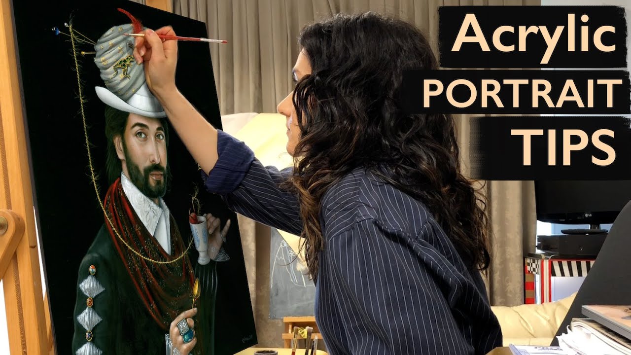 Как нарисовать портрет акрилом — Колин Матхура-Джеффри, автор Лейла Атайя