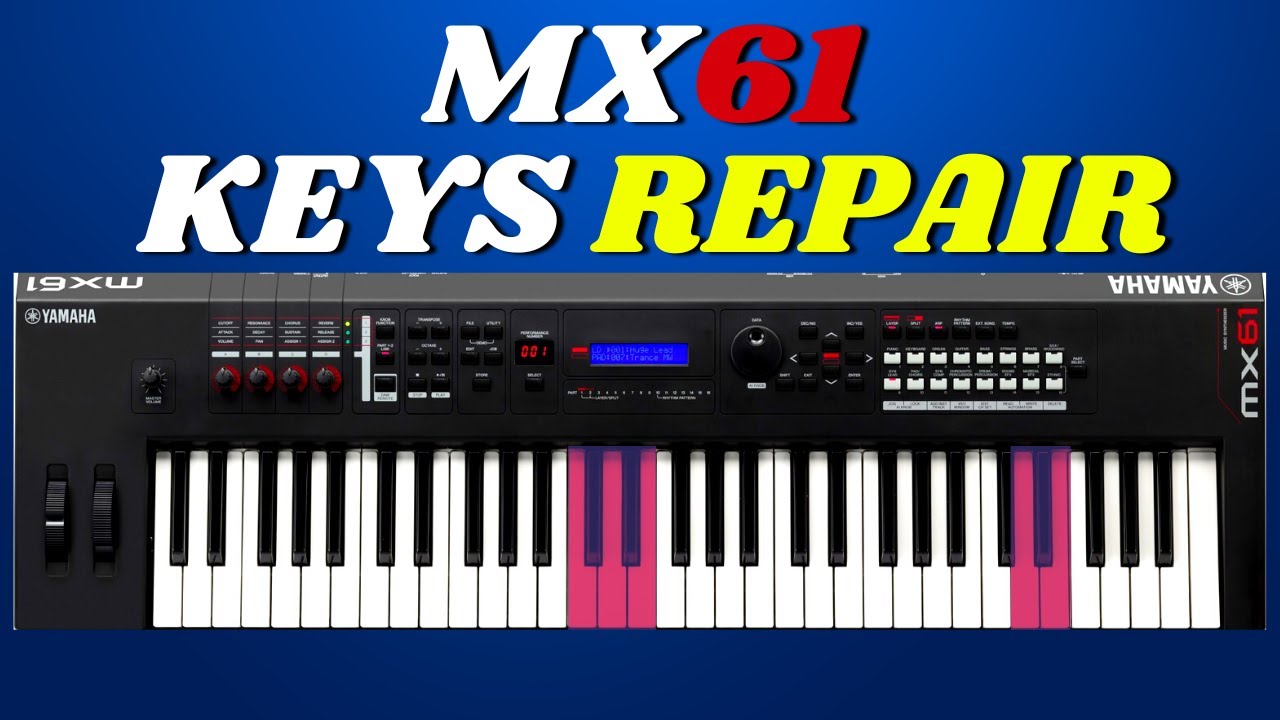 HOW TO FIX THE KEYS ON YAMAHA MX61 (Repair Tutorial)