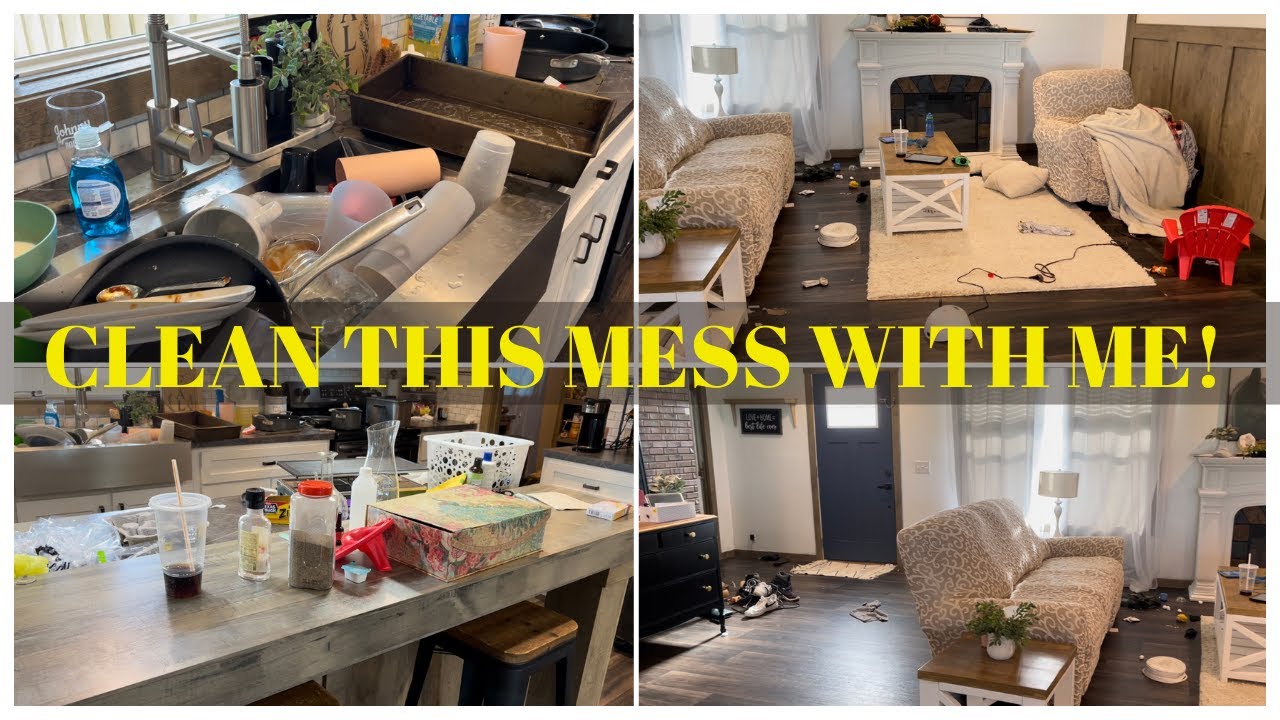 NEW HOUSE CLEANING/ ALL DAY CLEAN WITH ME/ COMPLETE DISASTER/ BEFORE AND AFTER