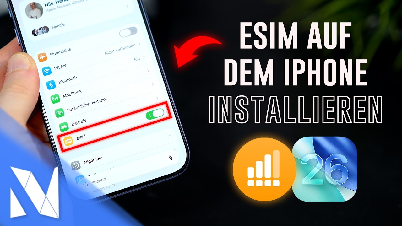 eSIM auf dem iPhone mit iOS 26 - Nutzung & Installation mit yesim | Nils-Hendrik Welk