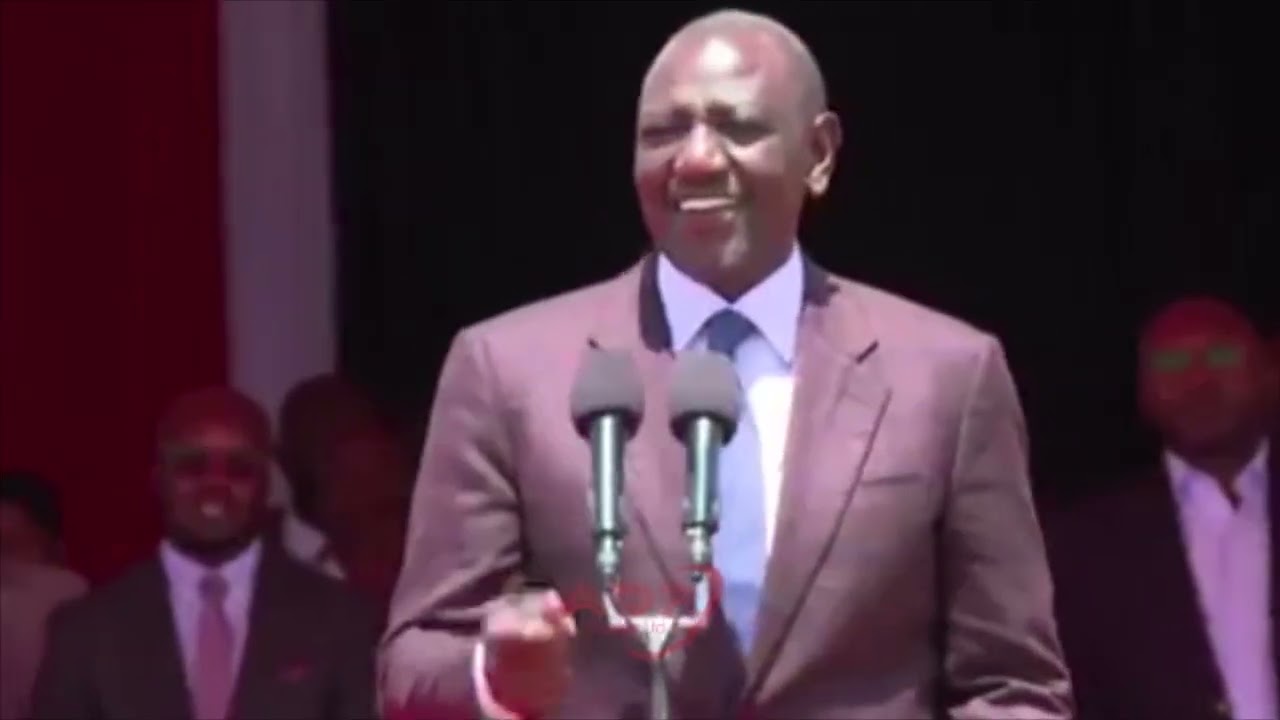 President William Ruto singing his favourite song....Bwana huu  sehemu yangu...