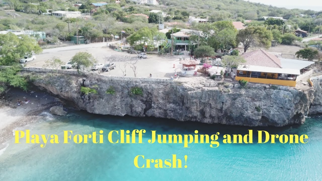 Playa Forti Cliff Jumping Drone Video 4K
