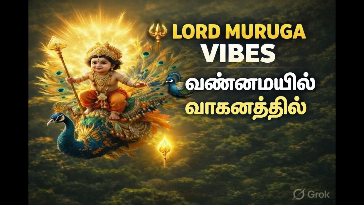 🔱Lord Muruga Vibes  | 🦚வண்ணமயில் வாகனத்தில்  | Viral Bhakti Beats⚡ #murugansong #devotionalsong