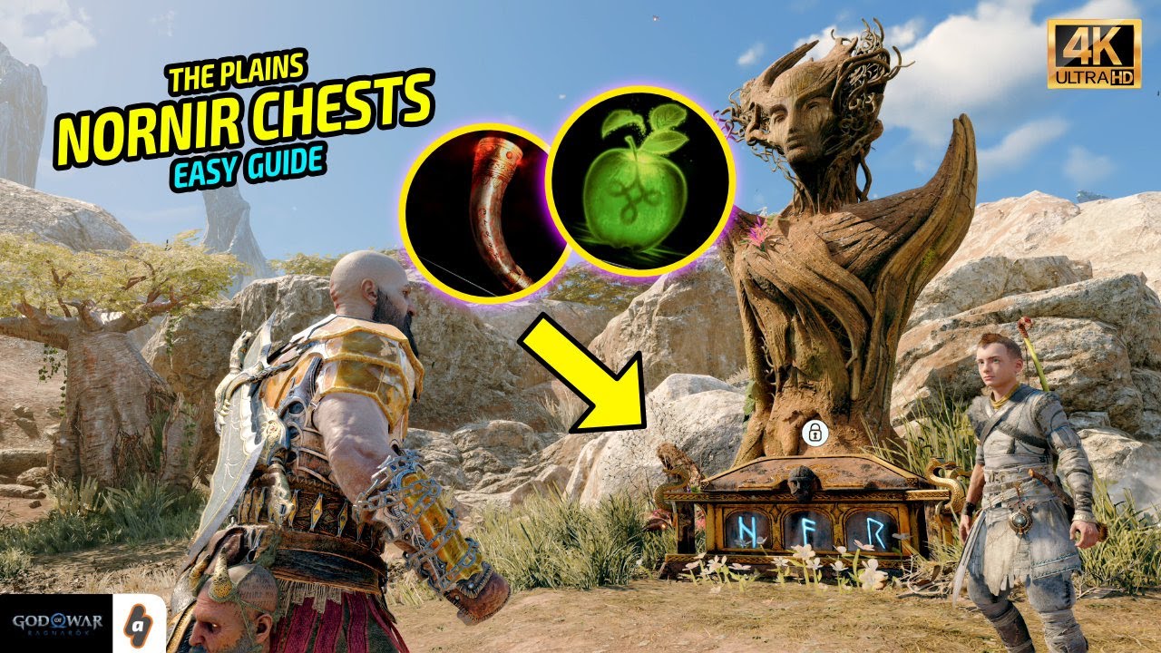 The Plains Nornir Chests Solution (ALL Horns of Blood Mead and Idunn Apples) God of War Ragnarok