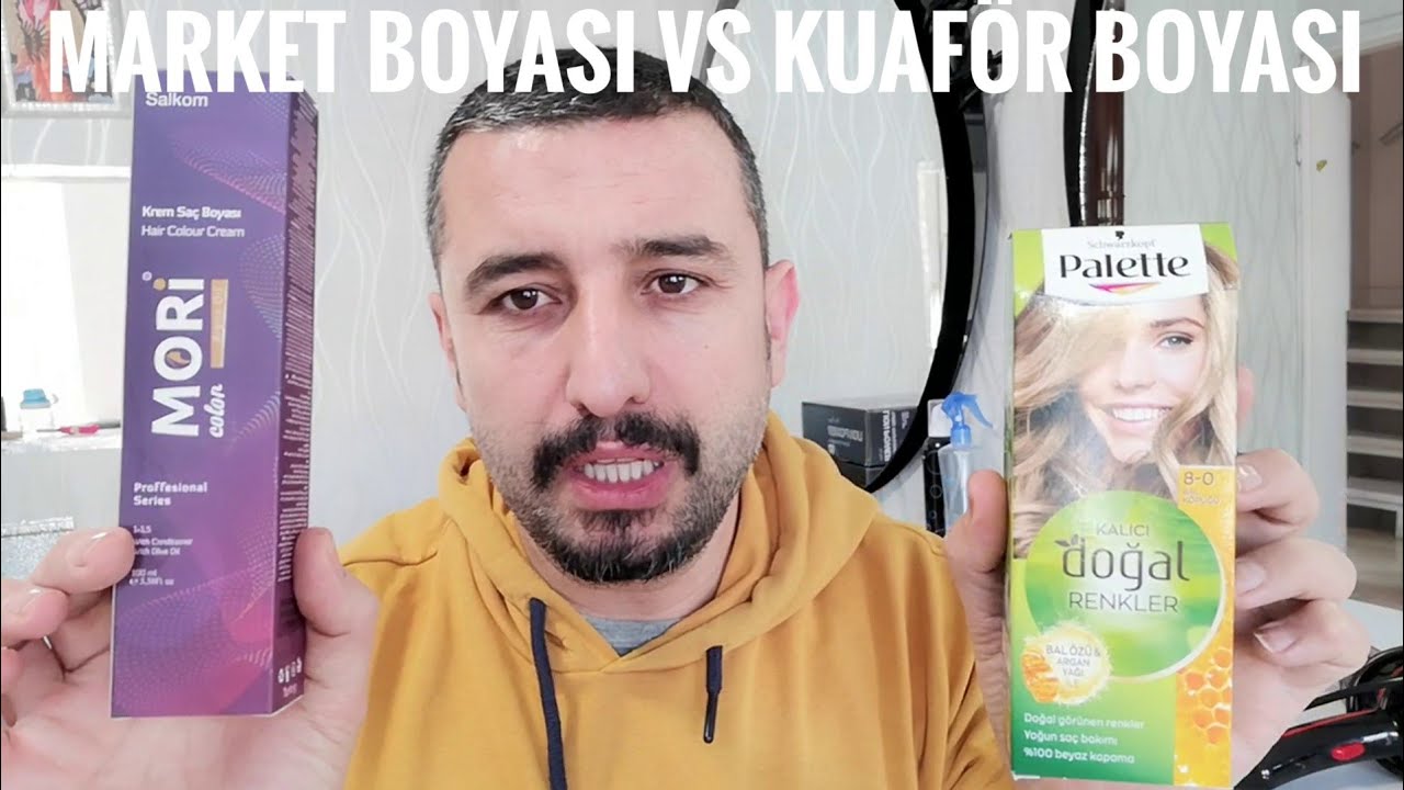 evde saç boyarken yapılan hatalar! market boyası mı🤔 kuaför boyası mı🤔 kuaförden boya kıyaslama
