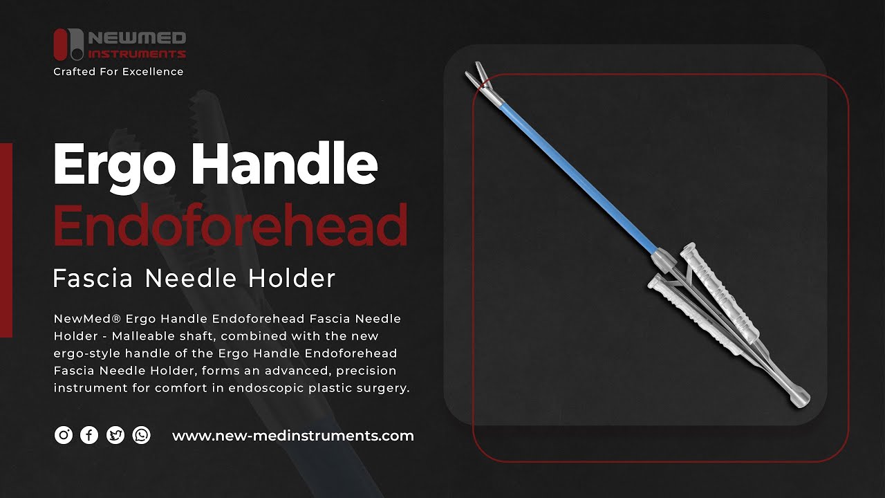 New Med&reg; Ergo Handle Endo forehead Needle Holder | Comfort Driven Control for Endoscopic Surgery