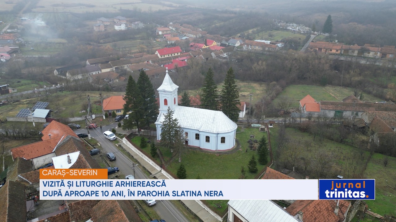Vizită și Liturghie arhierească după aproape 10 ani, în Parohia Slatina Nera din Caraș-Severin