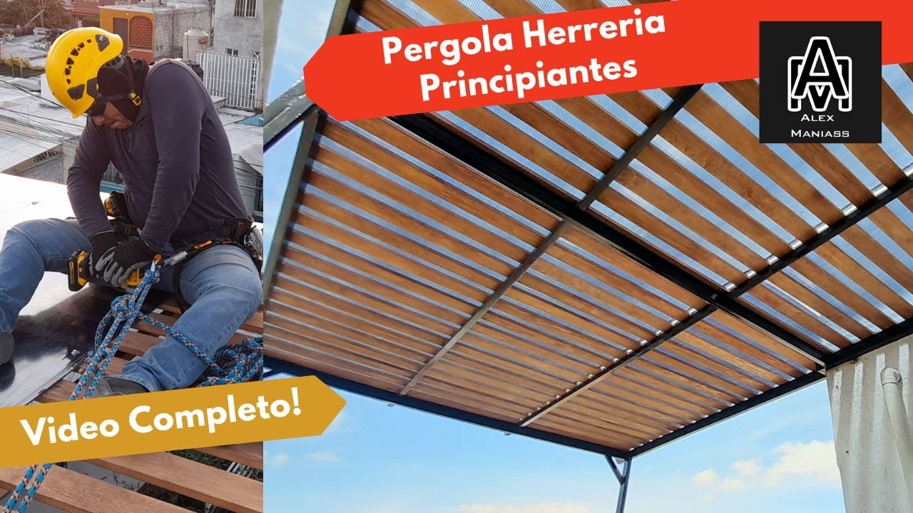 👨‍🏭Construcción de Pérgola con Madera y Herrería con Cero Experiencia (Video Completo)