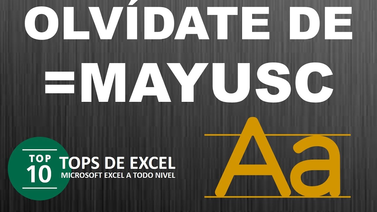 Convertir texto seleccionado en MAYÚSCULAS con macros | #Tops de Excel