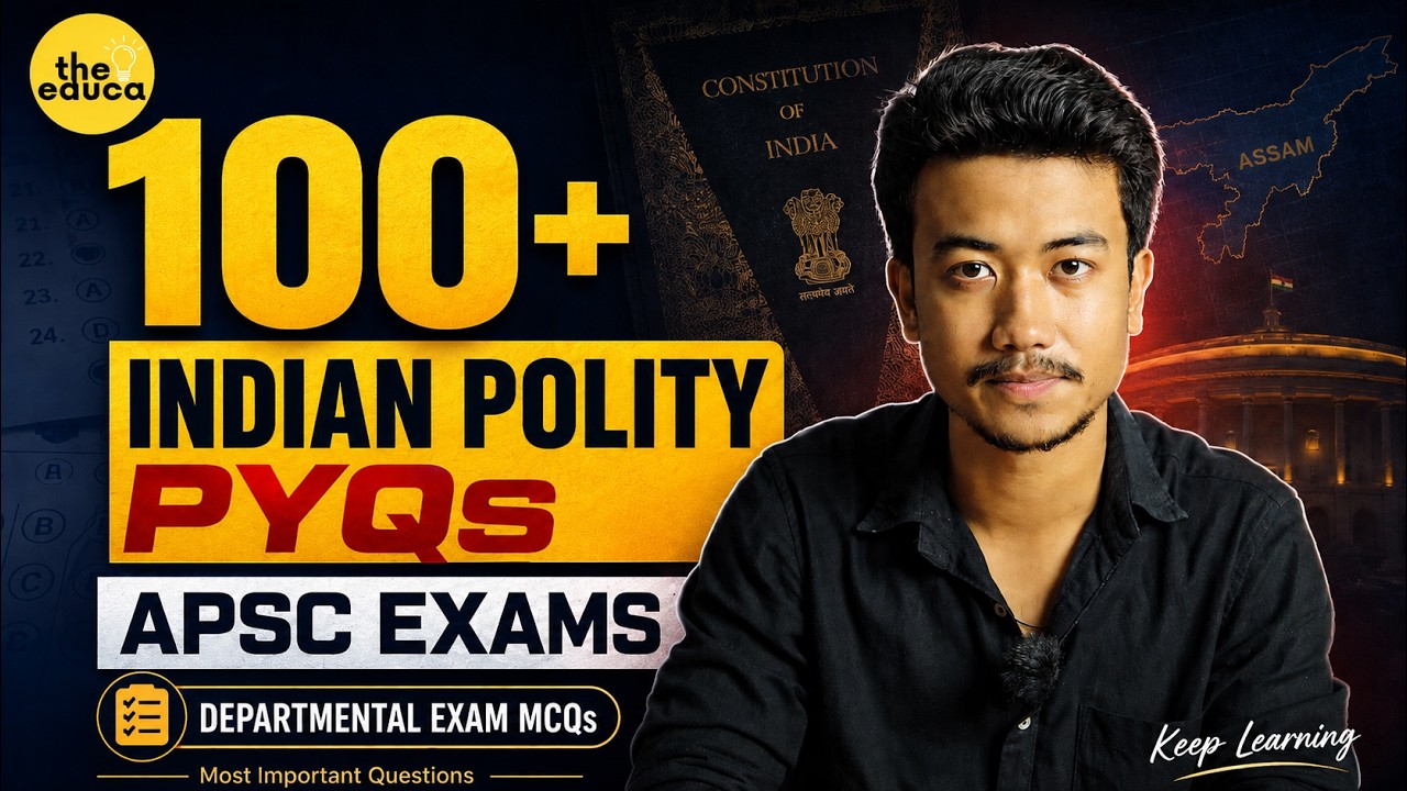 100+ Indian Polity PYQs for APSC Exams | Departmental Exam MCQs
