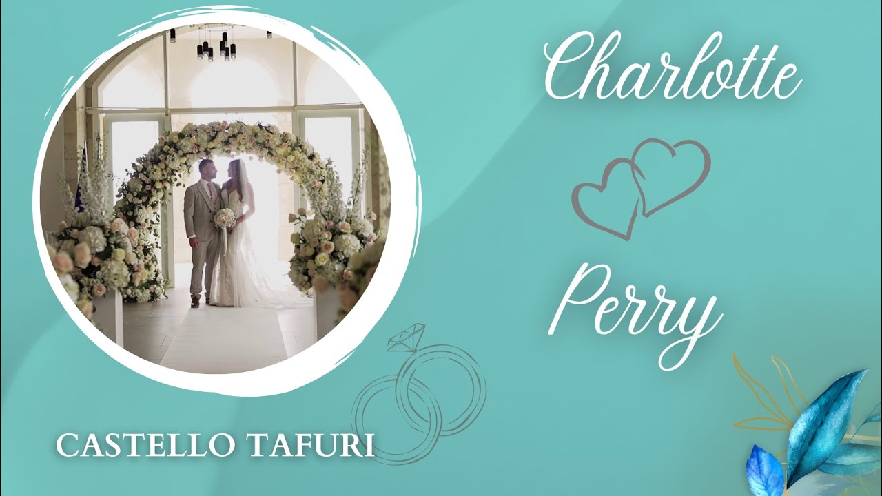 VIDEO CASTELLO TAFURI MATRIMONIO PORTOPALO DI CAPO PASSERO SIRACUSA Charlotte e Perry