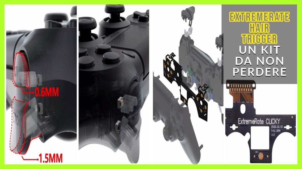 Recensione: Un Kit da PAURA a 14 Euro! Meglio dei Trigger Stop: eXtremeRate Hair Trigger Dualshock4