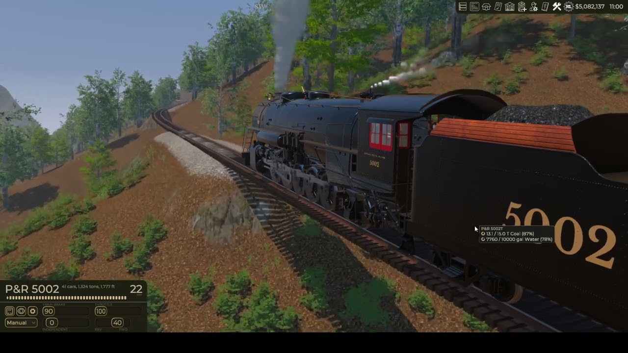 Railroader: Red Marble 2% Grade Mod 2.0 Testing