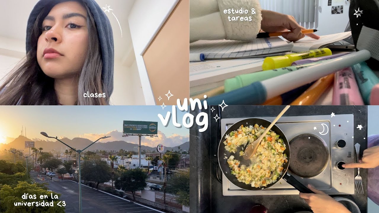 uni vlog 🍡 días PRODUCTIVOS en la uni, comidas foráneas & romantizando mi vida diaria ˚୨୧⋆｡˚ ⋆