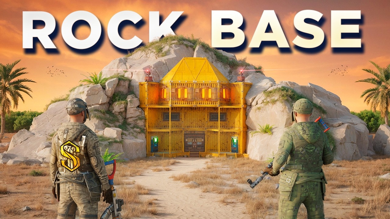 We Built THE MOST COZY FORTIFIED ROCK BASE in Rust...