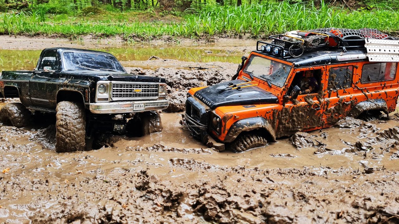 КЛИРЕНС и КОЛЕСА РЕШАЮТ исход битвы!  Хваленый Land Rover пытался как мог против K10. RC OFFroad 4x4