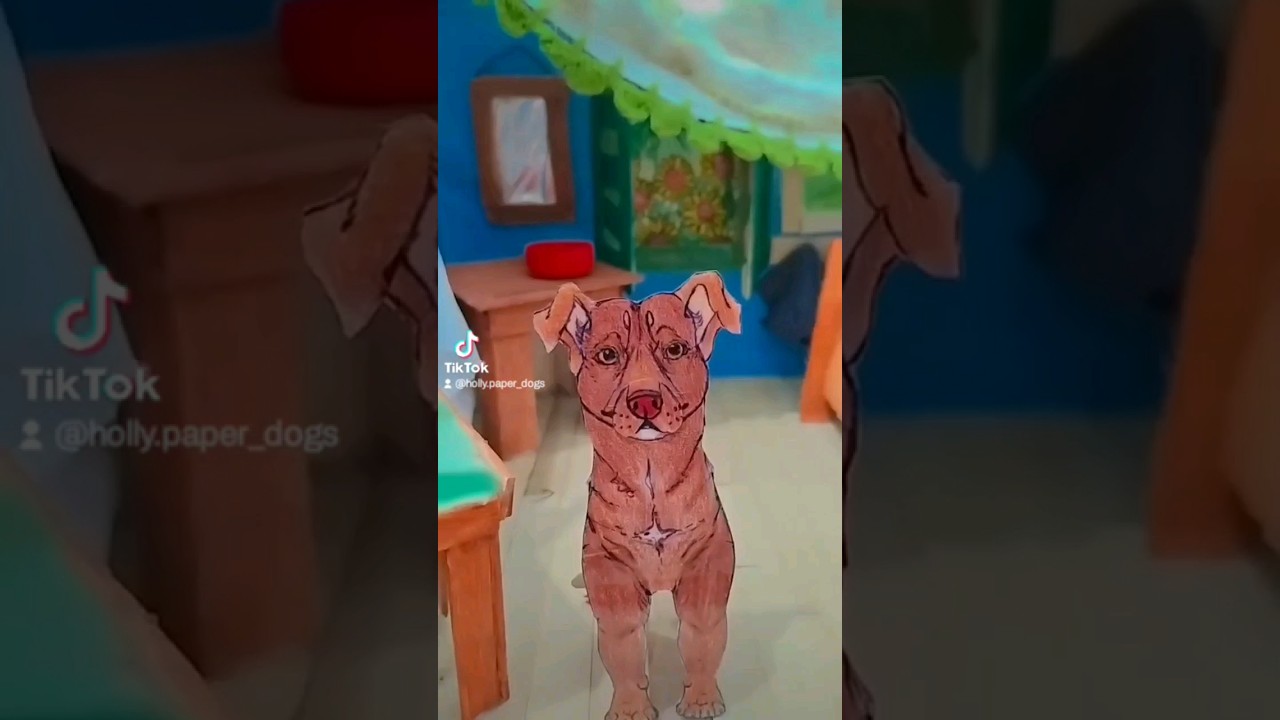 passa na no meu tiktok, l&aacute; tem mais video e conte&uacute;dos #paper #dog #paperdog #pets #cute