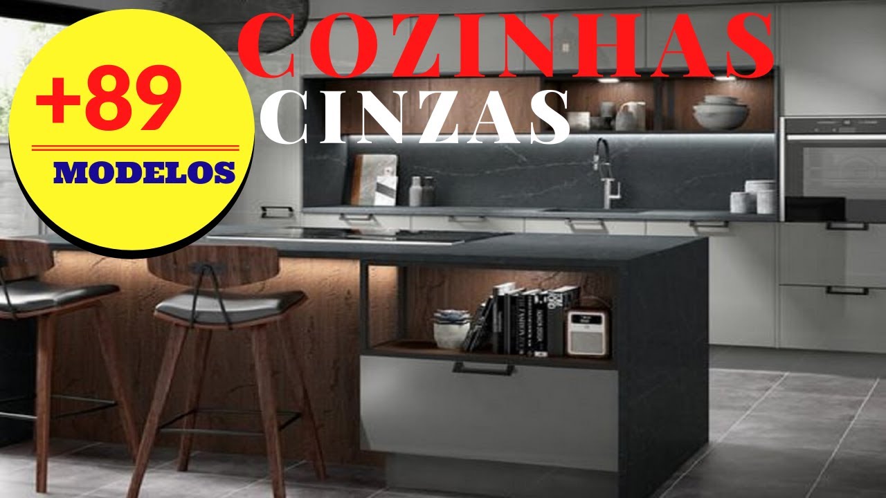 +85 Ideias e Dicas Cozinhas Cinza| Rizza Diniz Arquiteta