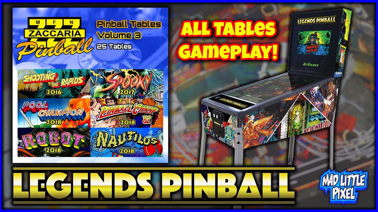 Digital Pinball Table Showcase! Zaccaria Volume 3 AtGames Legends Pinball! Gameplay With Closeups!