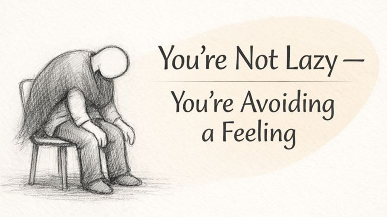You’re Not Lazy. You’re Avoiding a feeling. 🤐