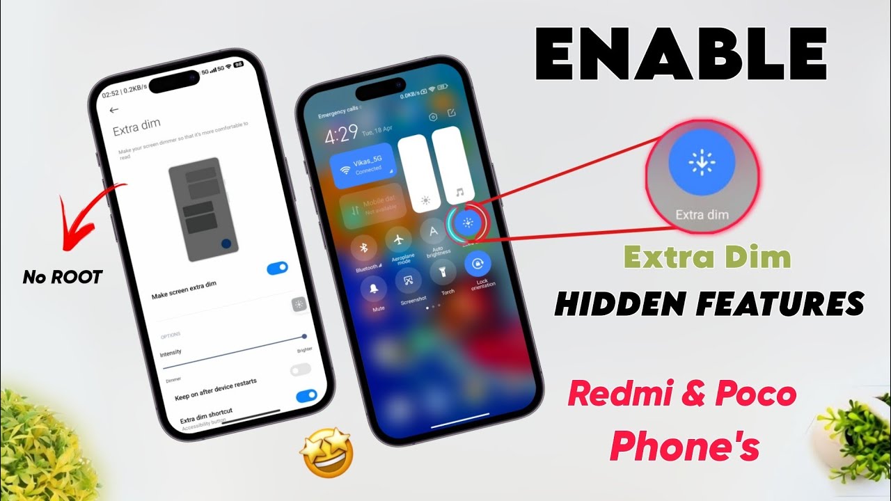 Enable Extra Dim MIUI New Features 🔥 MIUI 14 Hidden Features 🤯