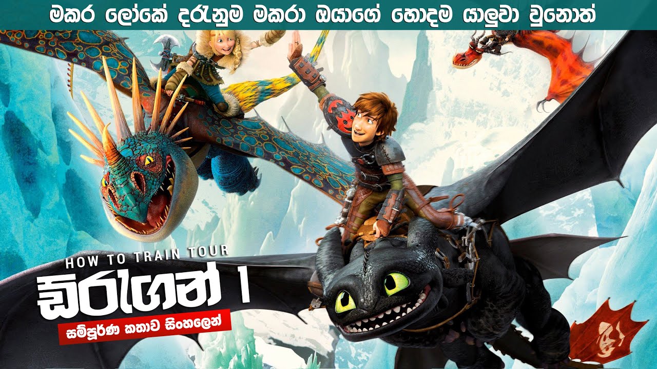 මකරෙක්ව පුහුණු කරමුද? How to train your dragon 1 Review in Sinhala | Movie Explanation