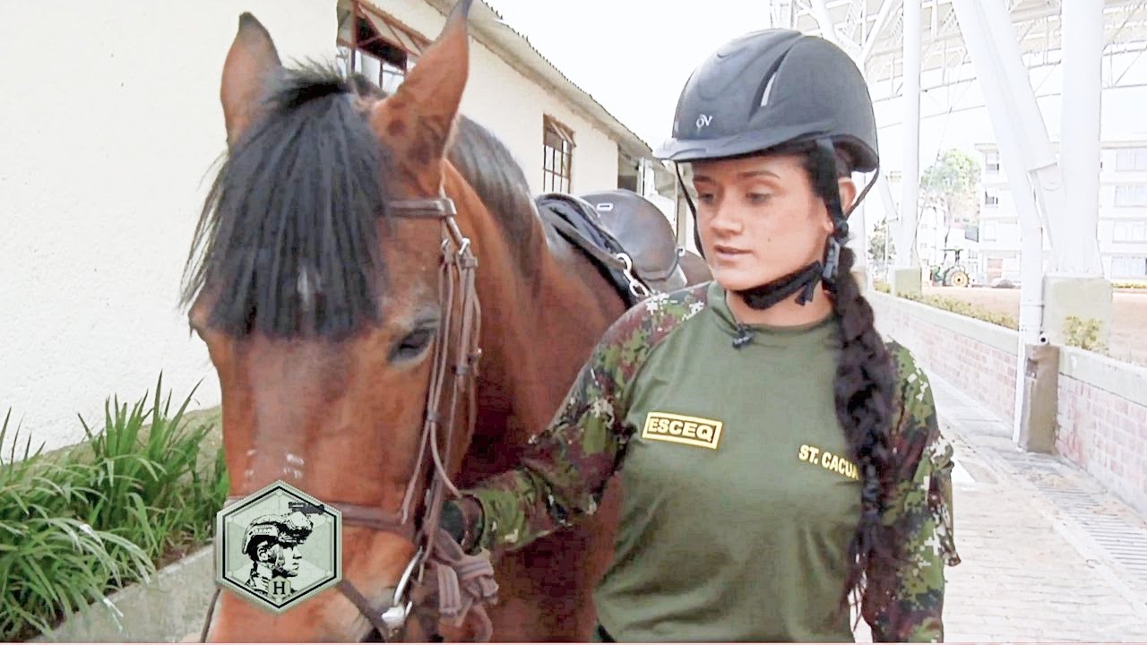 Primera mujer del Arma de Caballería del Ejército Nacional de Colombia