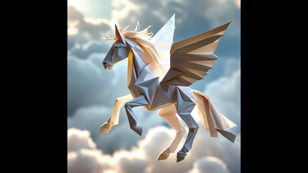 How to Make an Origami Pegasus | Mythical Winged Horse Paper Tutorial