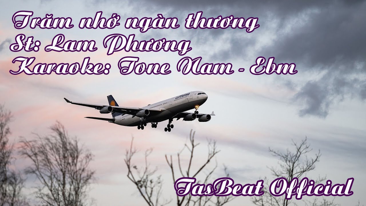Karaoke Trăm nhớ ngàn thương - Tone Nam | Rhumba | TAS BEAT