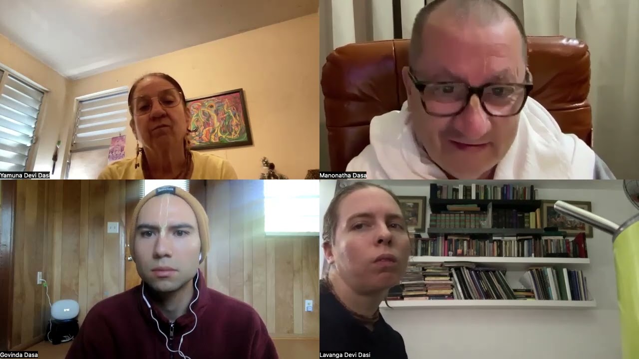 Video conference with Manonatha Dasa (ACBSP)