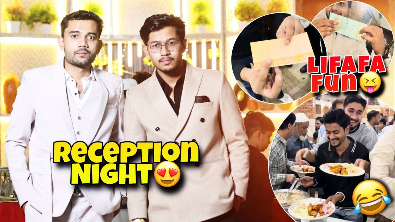 Reception Night Vlog🔥Kitchen Se Stage Tak | Lifafa Fun & Friends Masti🤩