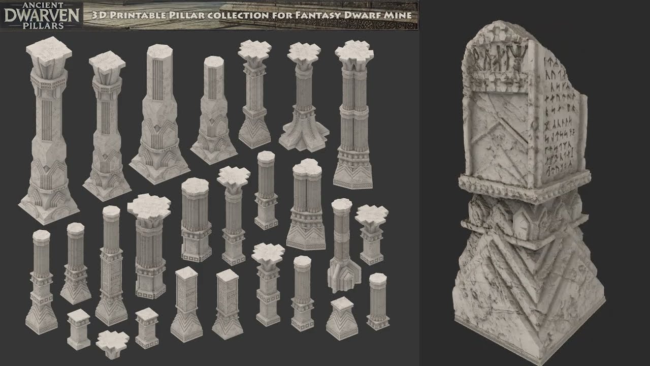Ancient Dwarven Pillars Frontier campaign &ndash; Bring Your Underground Tabletop Worlds to Life!