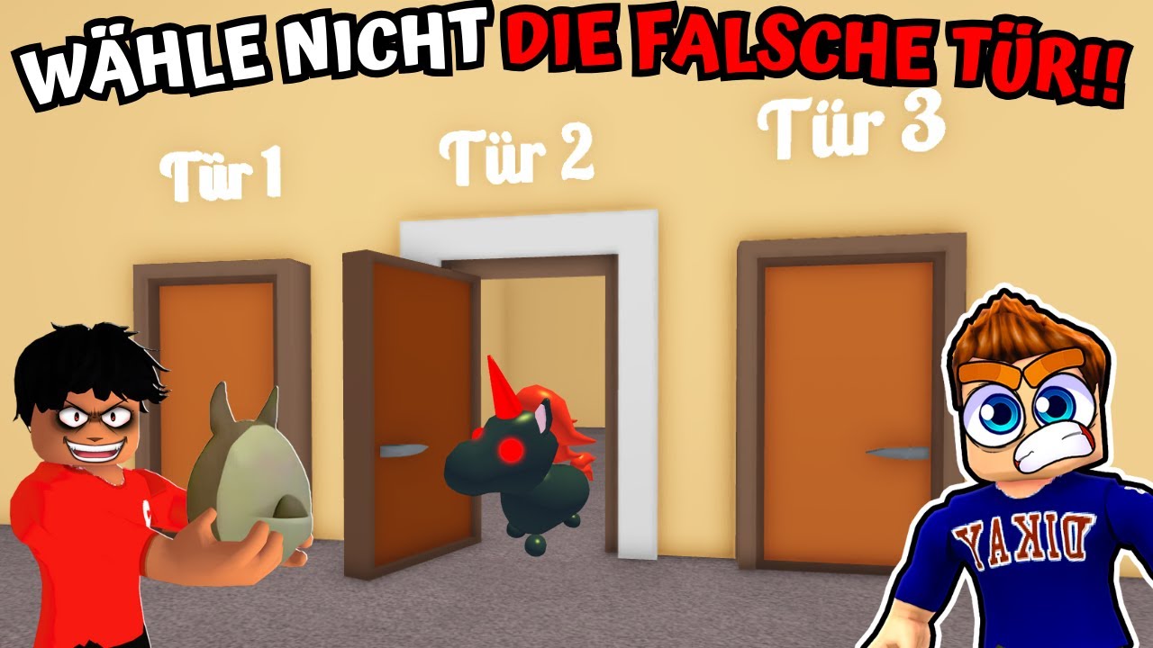 WÄHLE NICHT DIE FALSCHE TÜR in ADOPT ME mit @DikayHIGHLIGHTS | Roblox Deutsch