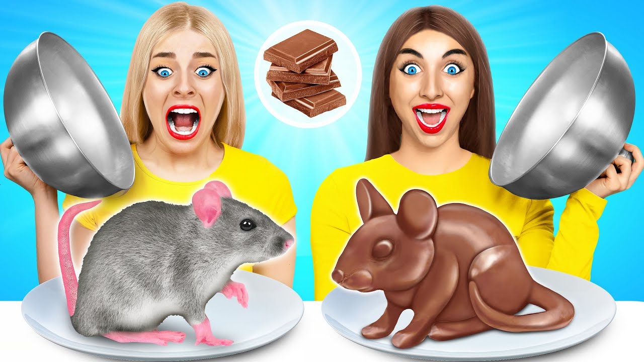 Makanan Sebenar vs Cabaran Makanan Coklat Multi DO Best