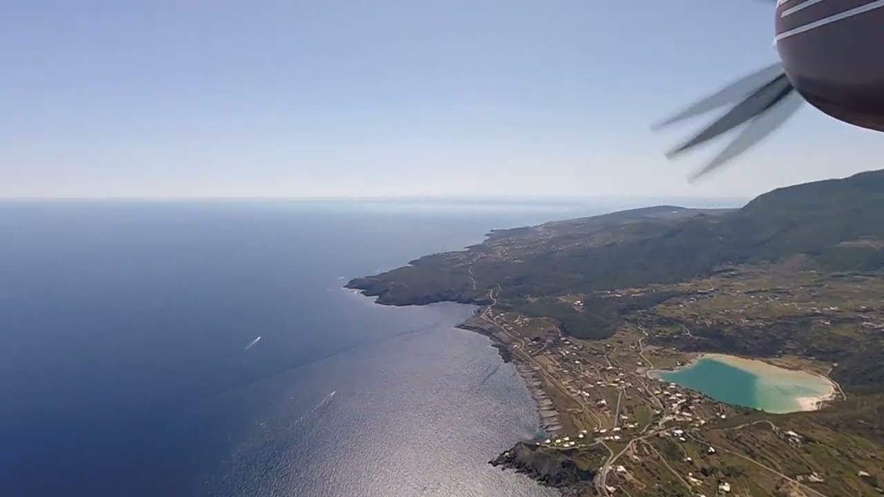 Flying Pantelleria Island - landing, impressions, takeoff - Mooney N228RM
