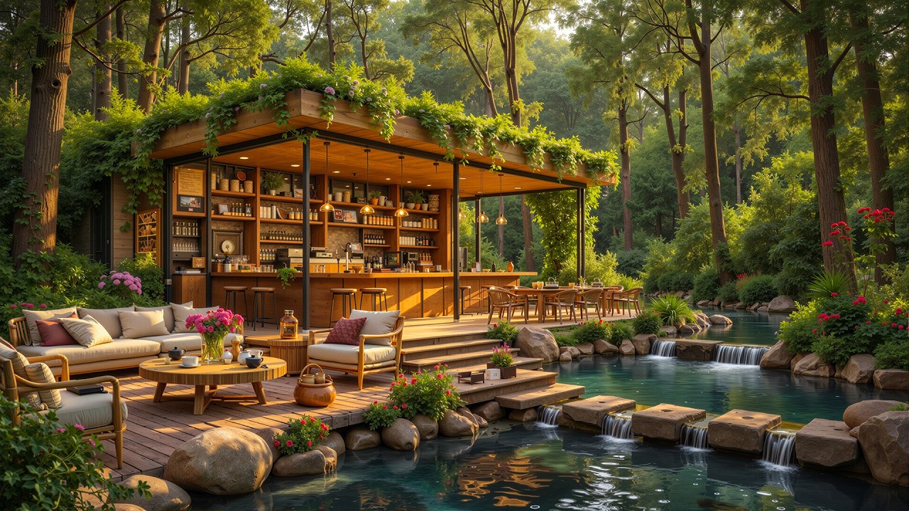 Peaceful Forest Outdoor Coffee Jazz 🌿 Relaxing Jazz Music & Nature Sounds for Focus & Calm