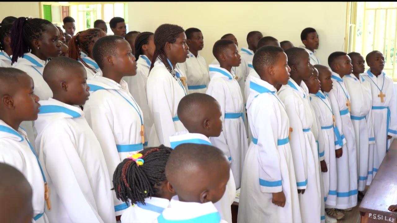 IJAMBO RY'UMUTIMA WANJYE BY PUERI CANTORES KABGAYI DURING THE HOLY MASS AT PULCHRA SILVA