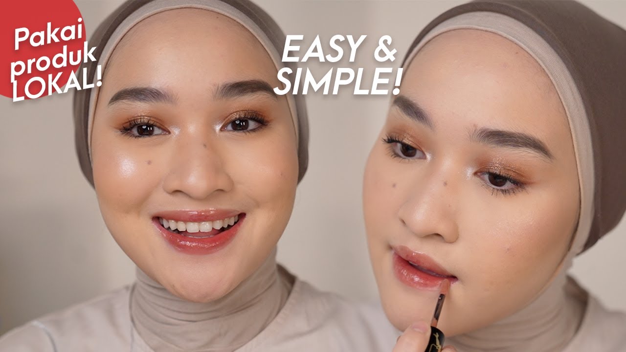 No Cut No Edit : SIMPLE BRIDESMAIDS MAKEUP USING LOCAL PRODUCTS! | Kiara Leswara