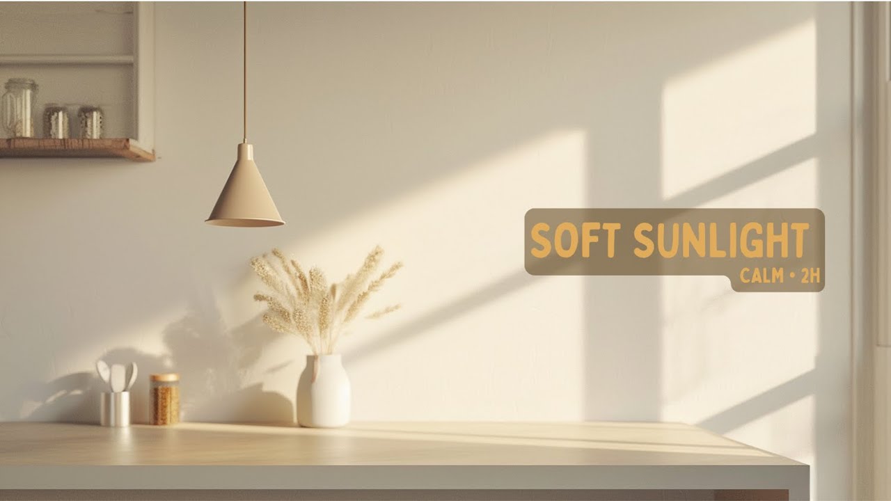 Soft Sunlight Café Ambience ☀️ | Calm Background for Work & Study (No Vocals) | 2 Hours 4K
