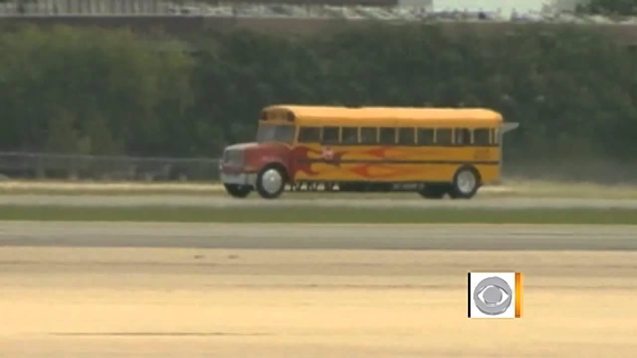 The Early Show - Jet-powered school bus goes 320mph