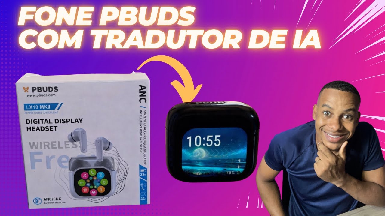 Fones De Ouvido Sem Fio Bluetooth Tradução De Idiomas Por Ai UNBOXING
