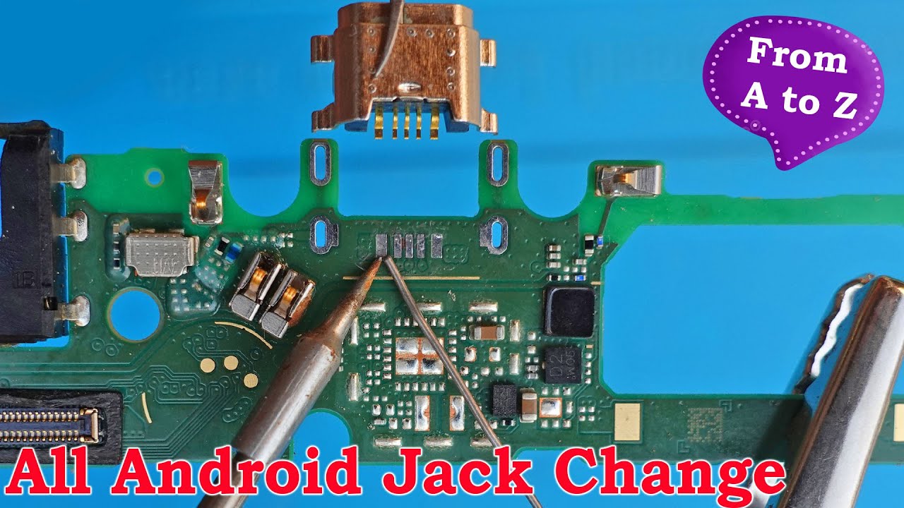 How to change any android mobile phone Micro USB Charging port jack easily